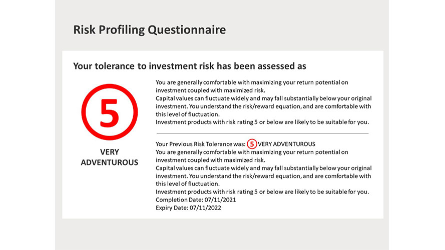 Complete Assessment; image used for investment risk tolerance page.