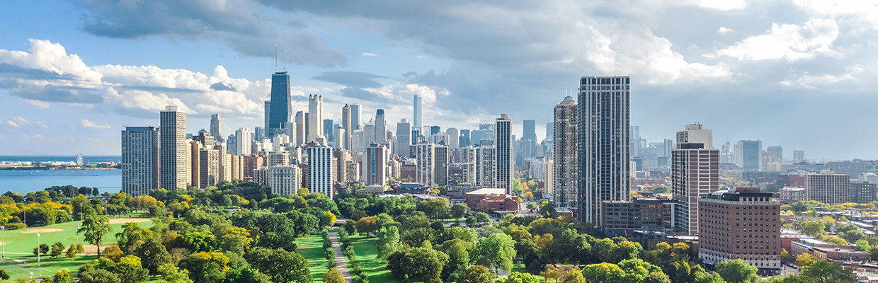 Building and green area view; image used for HSBC loans page.